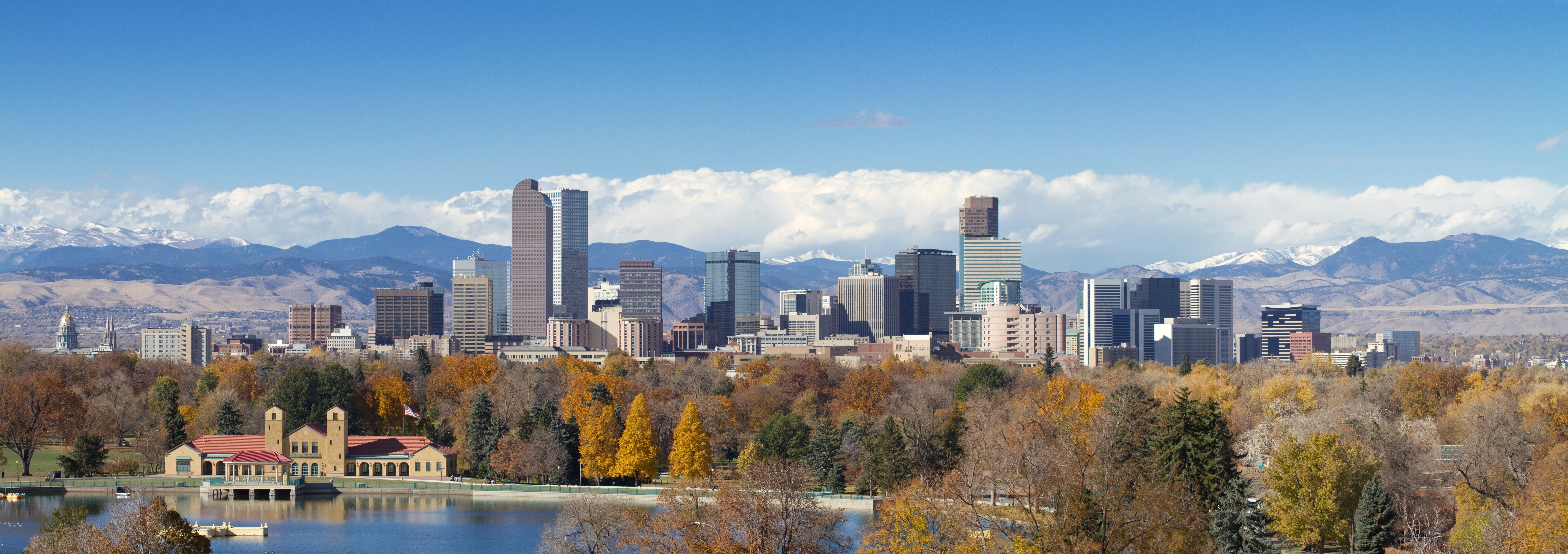 The Denver skyline, where there were top real estate agents.
