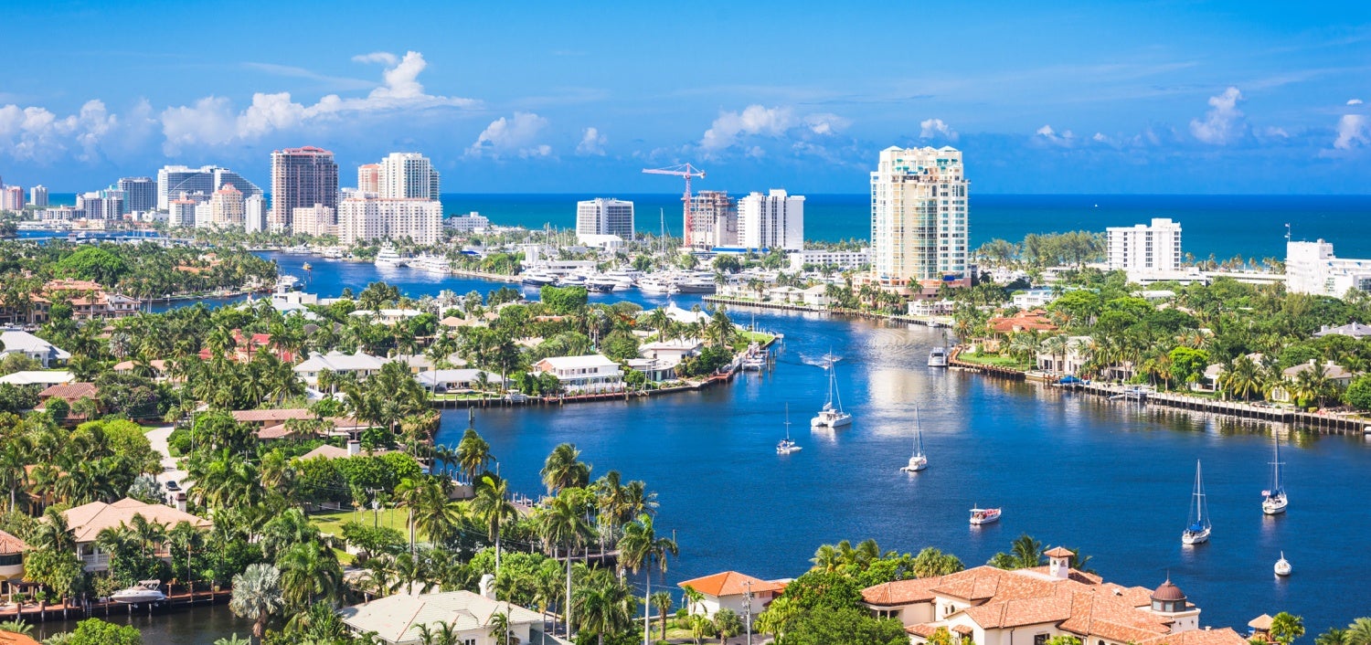 A fort Lauderdale skyline where you can find a top real estate agent.