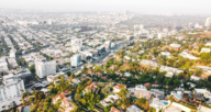An aerial view of Los Angeles where there are real estate buyer's agents.