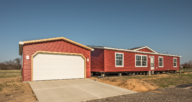 A manufactured home that's for sale.